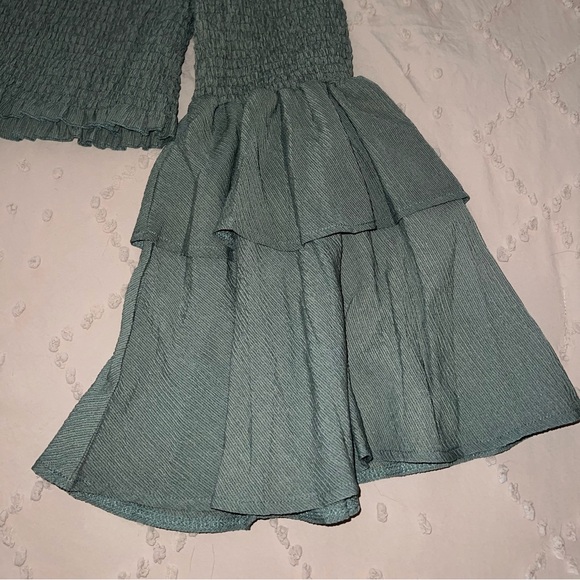 SHEIN Cropped long sleeve top, Green size 2XL. - Picture 2 of 2